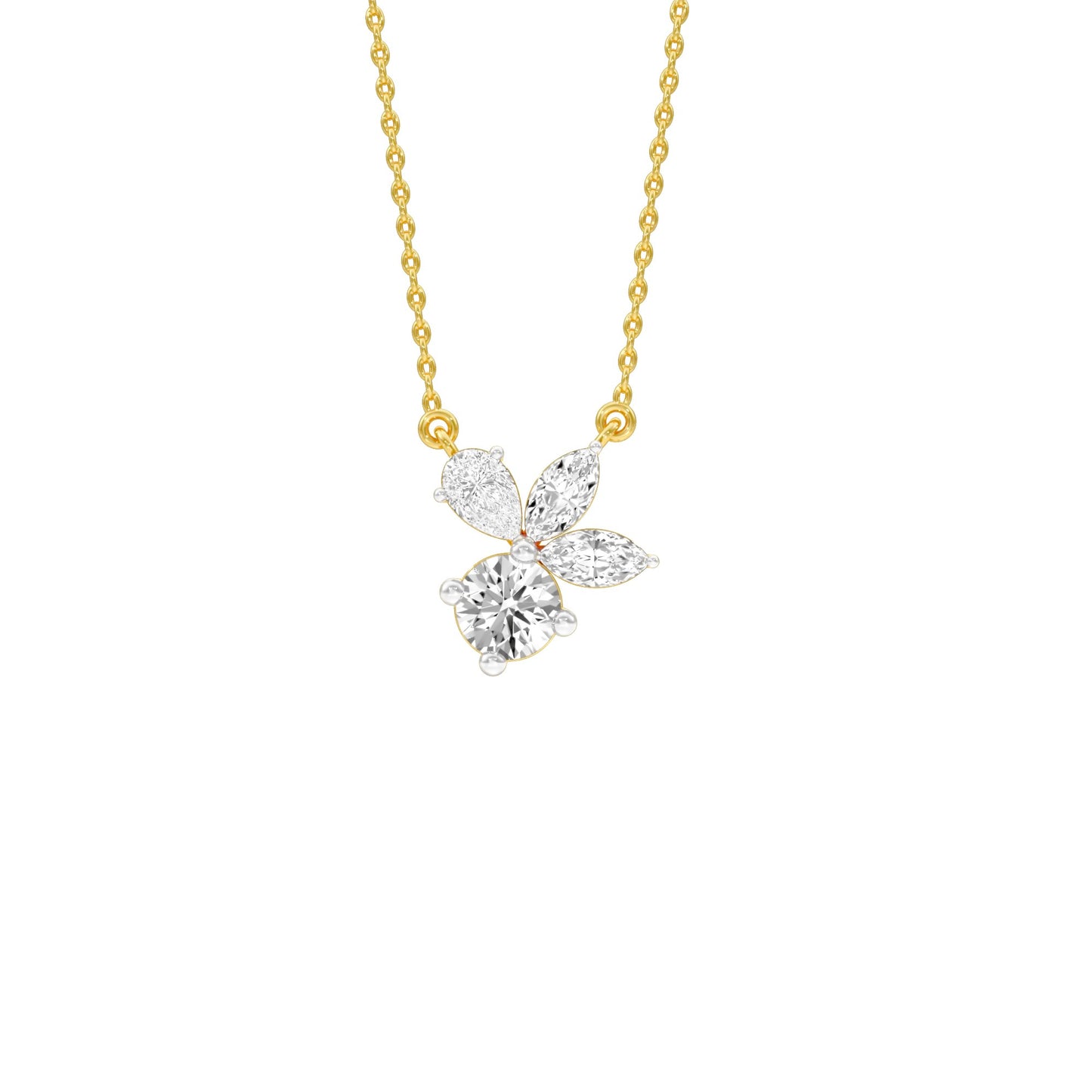 Little Lumen Diamond Pendant 18 KT / Yellow Gold