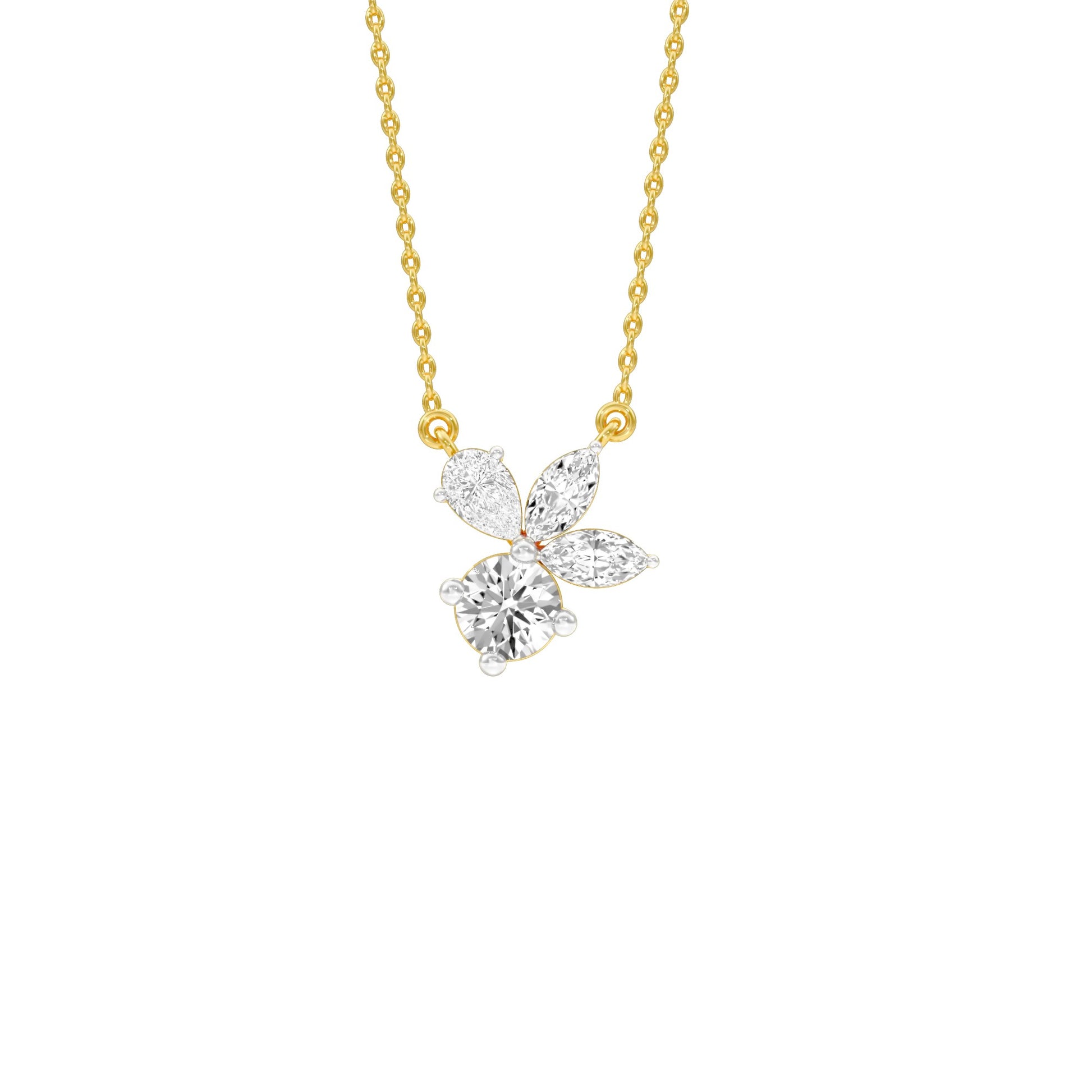Little Lumen Diamond Pendant 18 KT / Yellow Gold