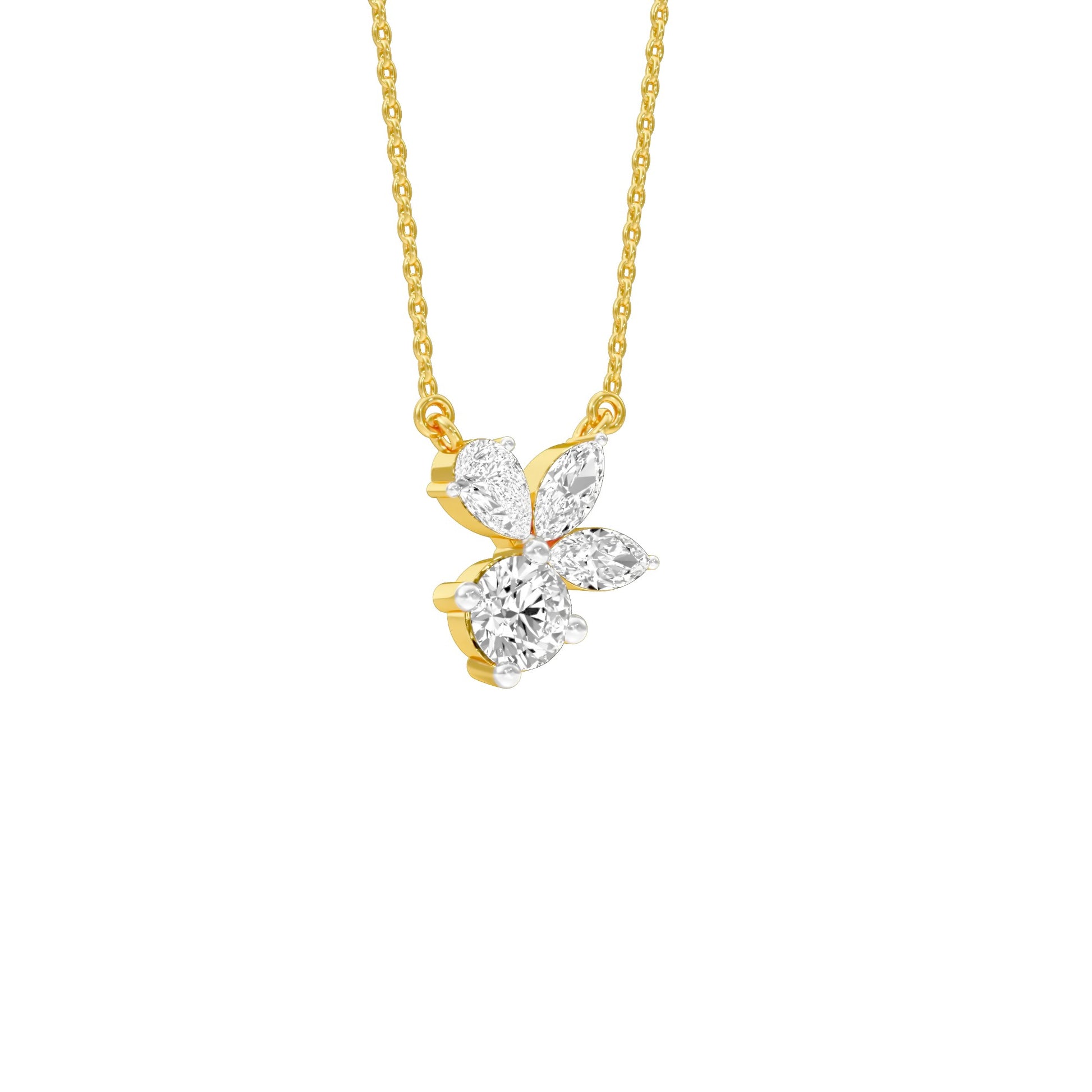 Little Lumen Diamond Pendant 18 KT / Yellow Gold