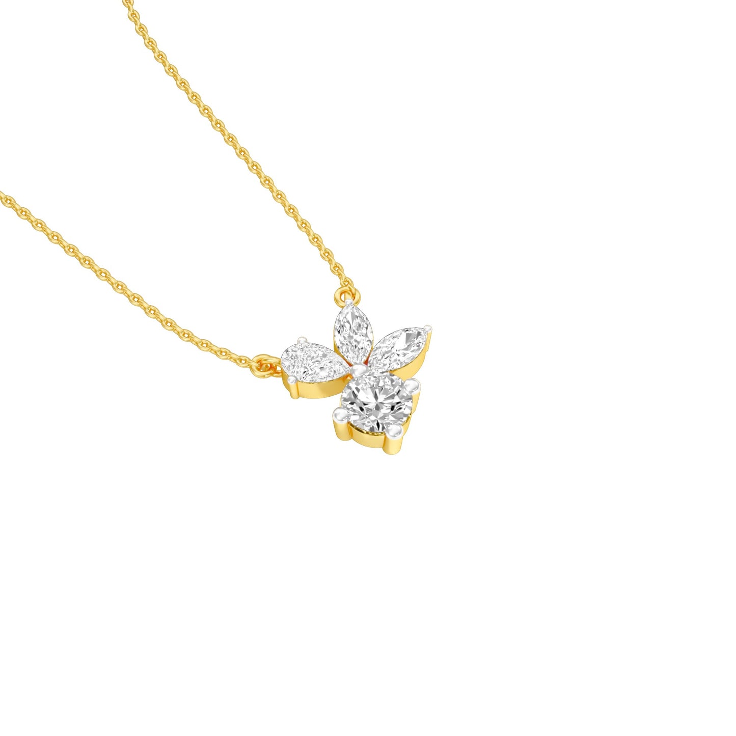 Little Lumen Diamond Pendant 18 KT / Yellow Gold