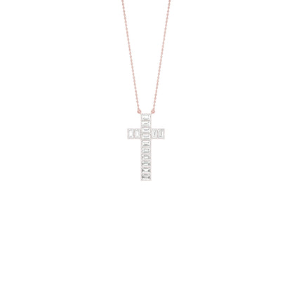 Eternal Cross Diamond Pendant 18 KT / Rose Gold