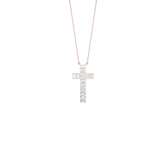 Eternal Cross Diamond Pendant 18 KT / Rose Gold