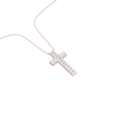 Eternal Cross Diamond Pendant 18 KT / Rose Gold