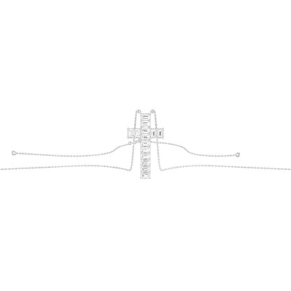 Eternal Cross Diamond Pendant 18 KT / White Gold