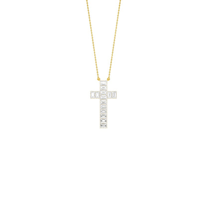 Eternal Cross Diamond Pendant 18 KT / Yellow Gold