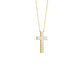 Eternal Cross Diamond Pendant 18 KT / Yellow Gold