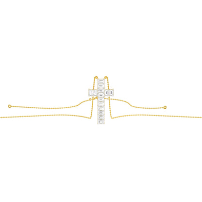 Eternal Cross Diamond Pendant 18 KT / Yellow Gold