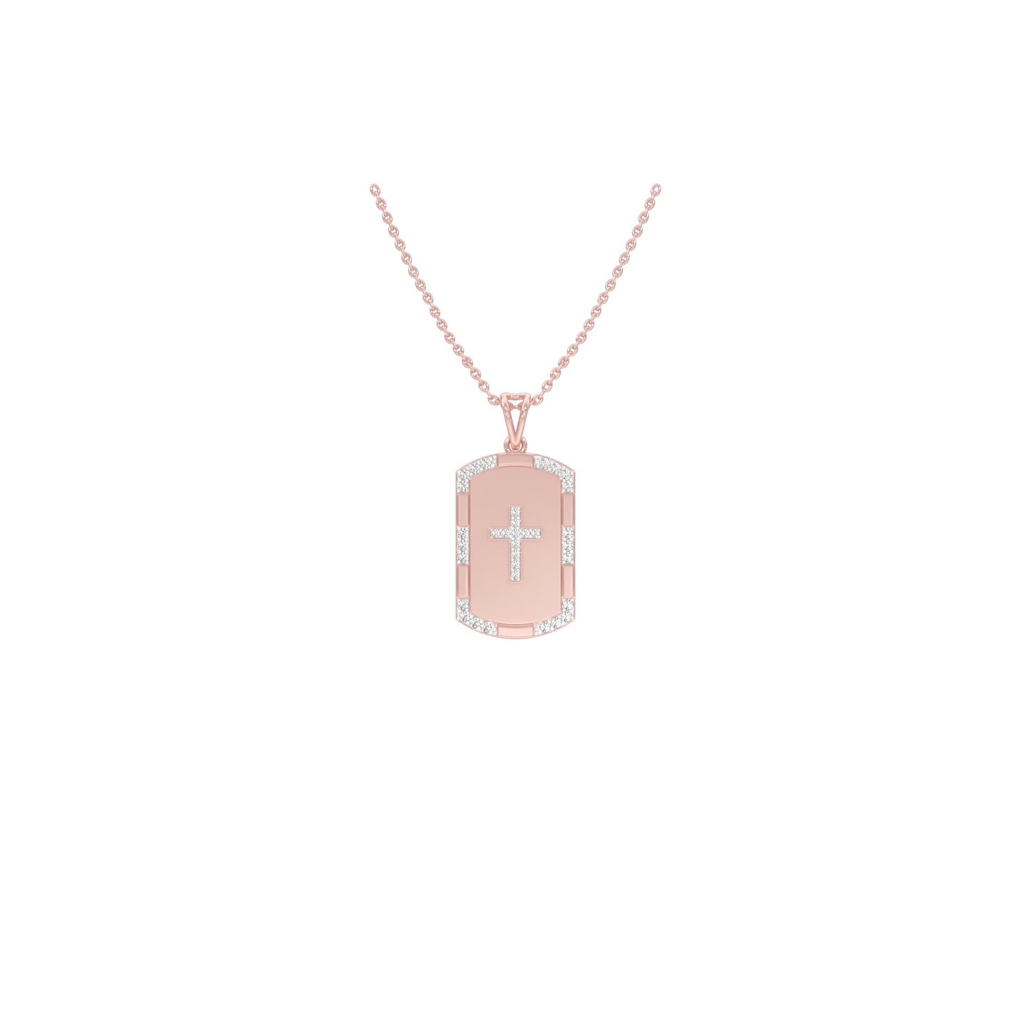 Aura Panel Diamond Pendant 18 KT / Rose Gold