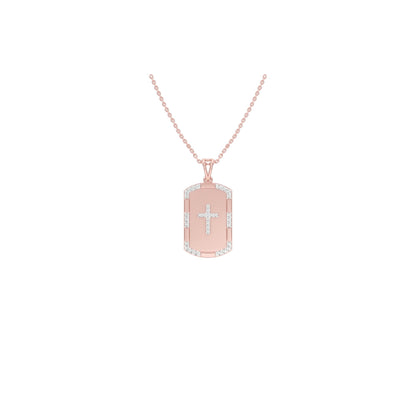 Aura Panel Diamond Pendant 18 KT / Rose Gold