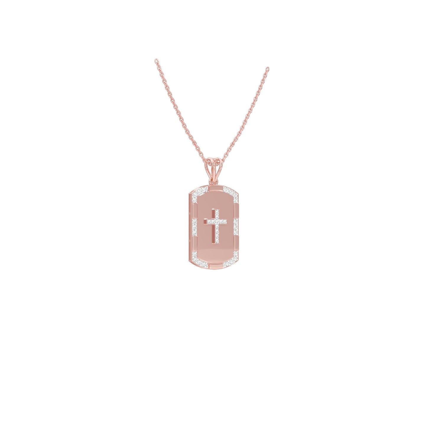 Aura Panel Diamond Pendant 18 KT / Rose Gold