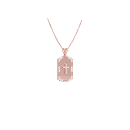 Aura Panel Diamond Pendant 18 KT / Rose Gold