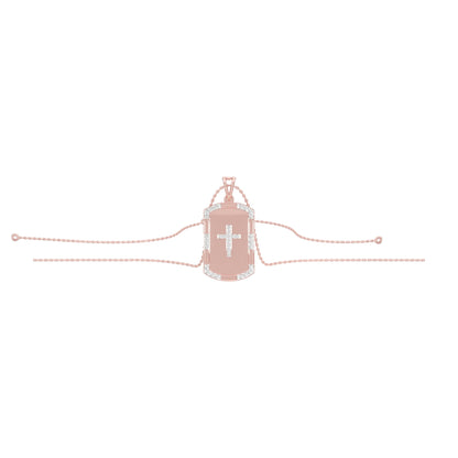 Aura Panel Diamond Pendant 18 KT / Rose Gold