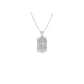 Aura Panel Diamond Pendant 18 KT / White Gold