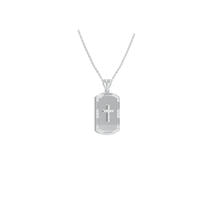 Aura Panel Diamond Pendant 18 KT / White Gold
