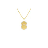 Aura Panel Diamond Pendant 18 KT / Yellow Gold