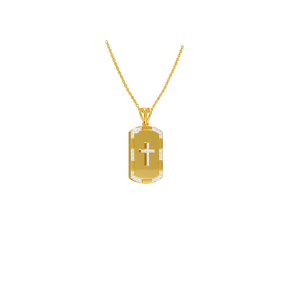 Aura Panel Diamond Pendant 18 KT / Yellow Gold