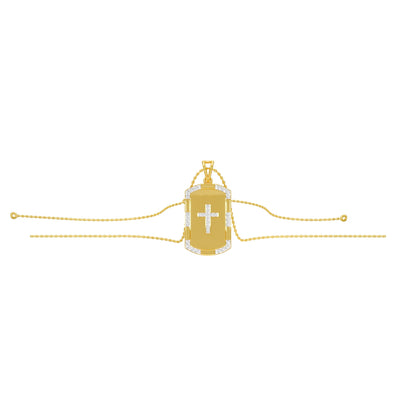 Aura Panel Diamond Pendant 18 KT / Yellow Gold