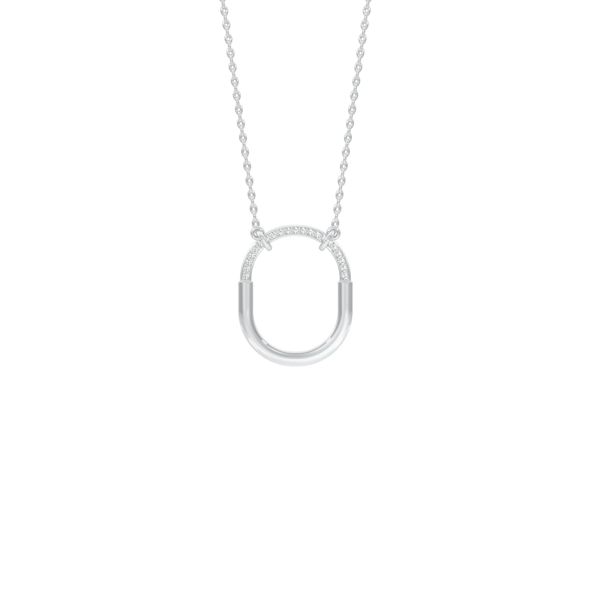 Circa Glow Diamond Pendant 18 KT / White Gold