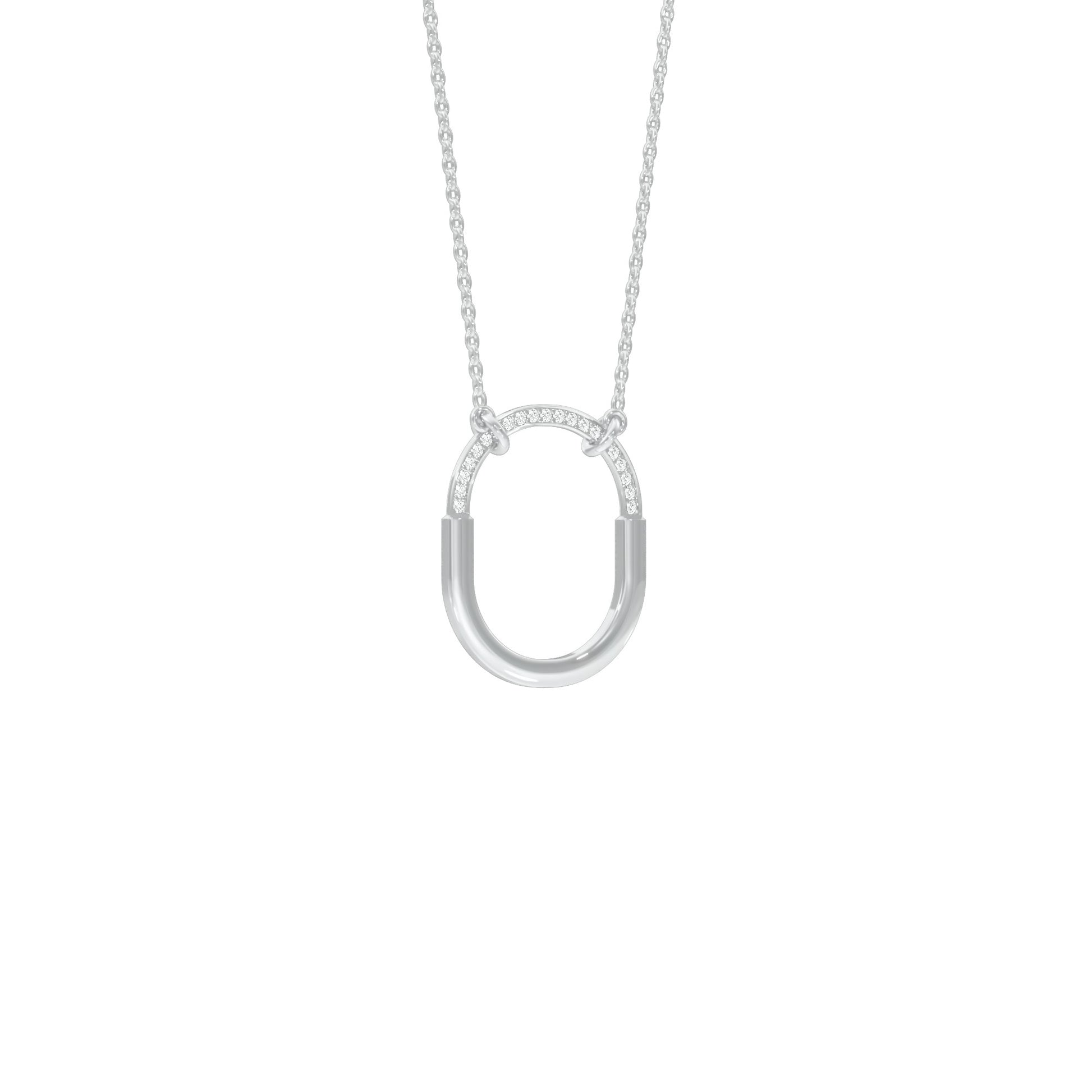 Circa Glow Diamond Pendant 18 KT / White Gold