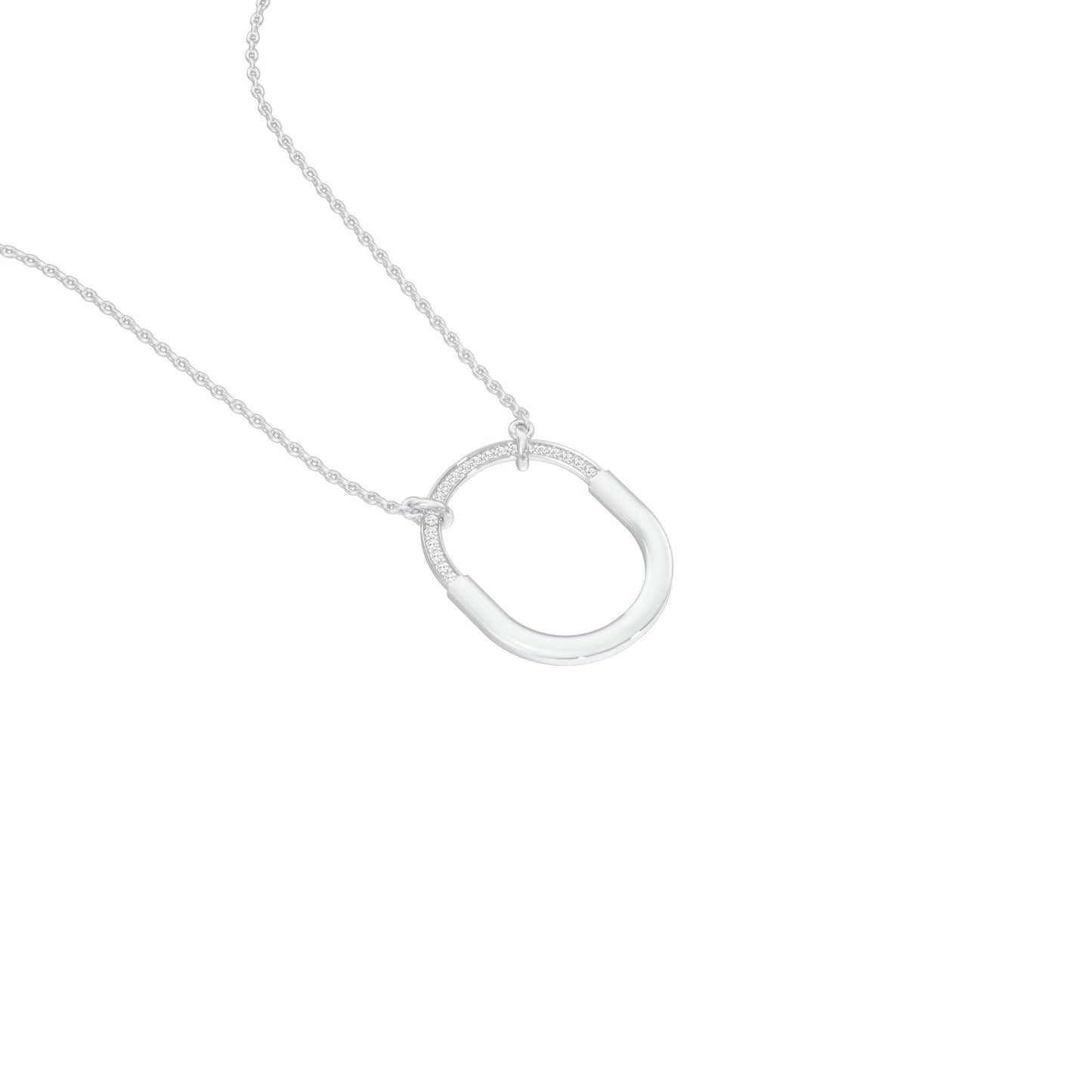 Circa Glow Diamond Pendant 18 KT / White Gold