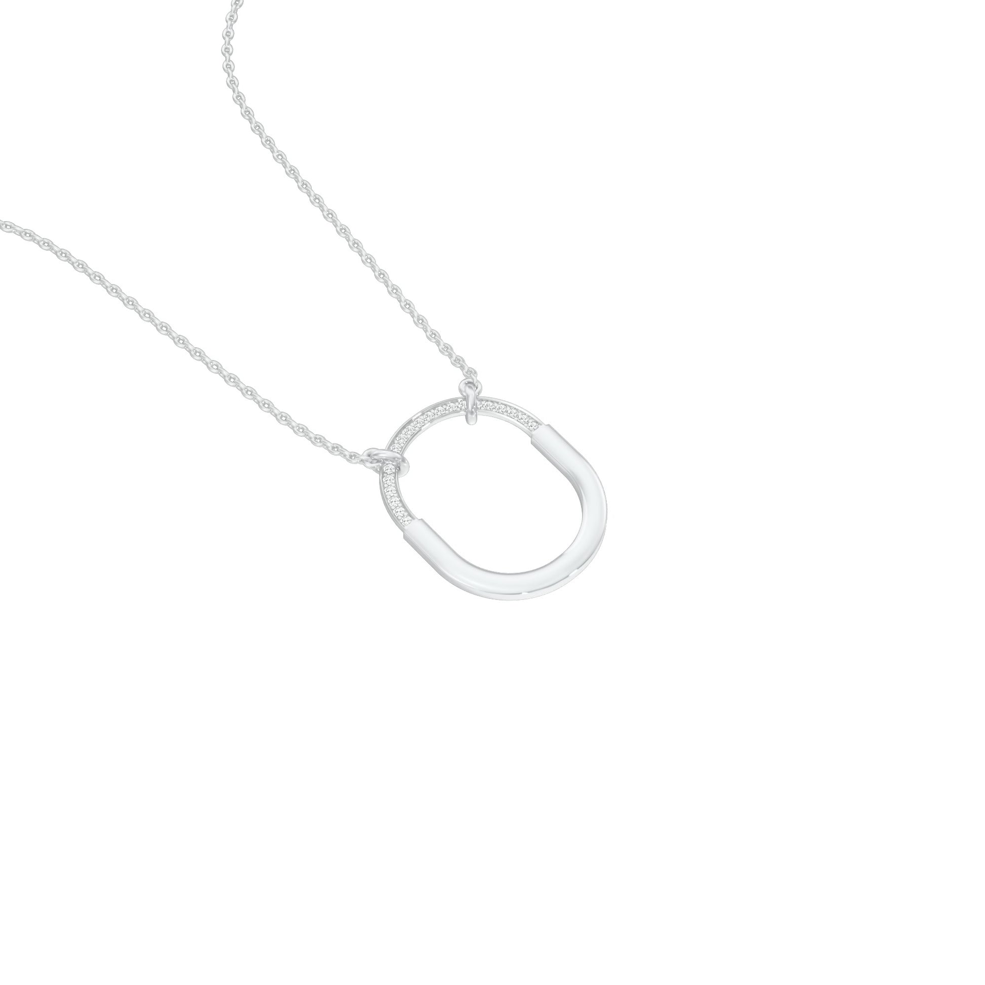 Circa Glow Diamond Pendant 18 KT / White Gold