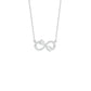 Infinity Spark Diamond Pendant 18 KT / White Gold