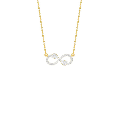 Infinity Spark Diamond Pendant 18 KT / Yellow Gold