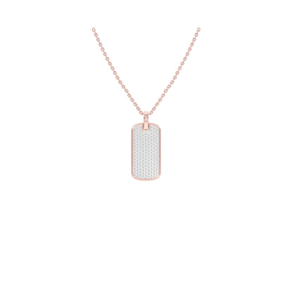 Power Brick Diamond Pendant 18 KT / Rose Gold