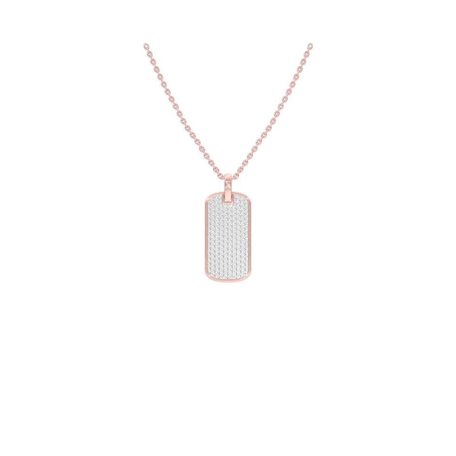Power Brick Diamond Pendant 18 KT / Rose Gold