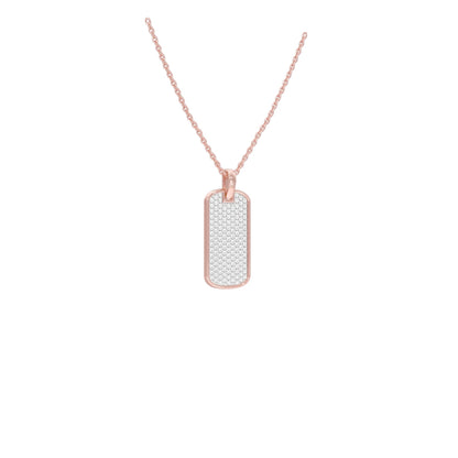 Power Brick Diamond Pendant 18 KT / Rose Gold
