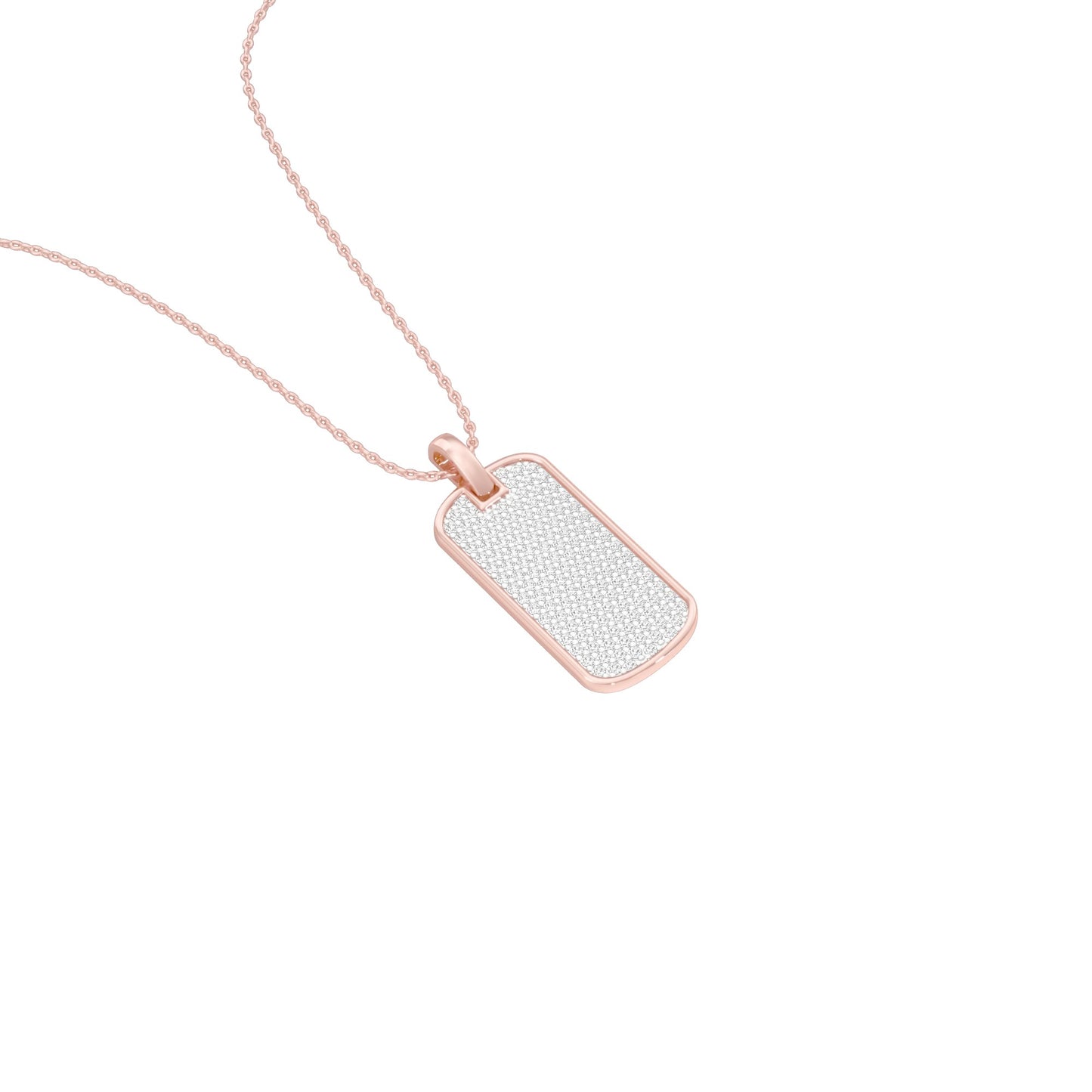 Power Brick Diamond Pendant 18 KT / Rose Gold
