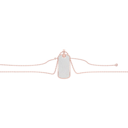 Power Brick Diamond Pendant 18 KT / Rose Gold