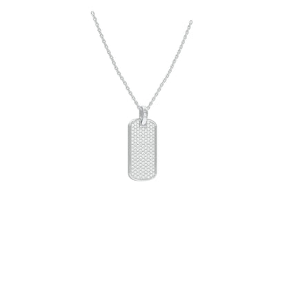 Power Brick Diamond Pendant 18 KT / White Gold