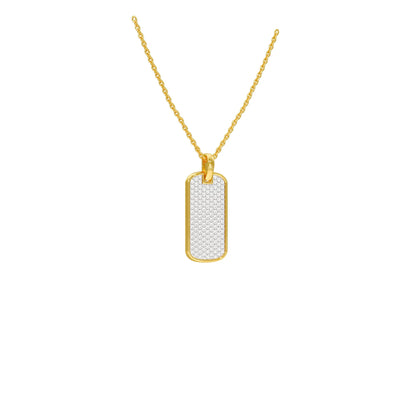 Power Brick Diamond Pendant 18 KT / Yellow Gold