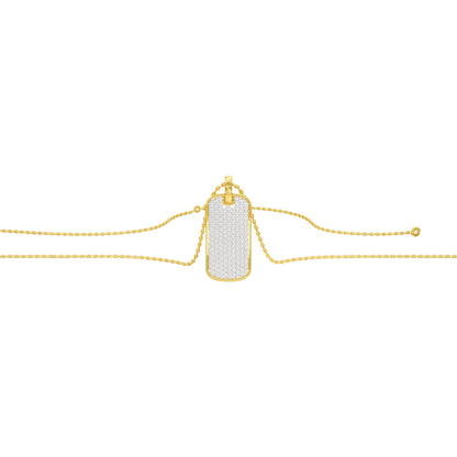Power Brick Diamond Pendant 18 KT / Yellow Gold