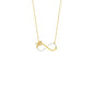 Butterfly Infinity Diamond Pendant 18 KT / Yellow Gold