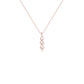 Twisted Flame Diamond Pendant 18 KT / Rose Gold