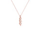 Twisted Flame Diamond Pendant 18 KT / Rose Gold