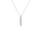 Twisted Flame Diamond Pendant 18 KT / White Gold