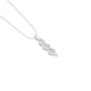 Twisted Flame Diamond Pendant 18 KT / White Gold