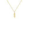 Twisted Flame Diamond Pendant 18 KT / Yellow Gold