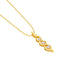 Twisted Flame Diamond Pendant 18 KT / Yellow Gold