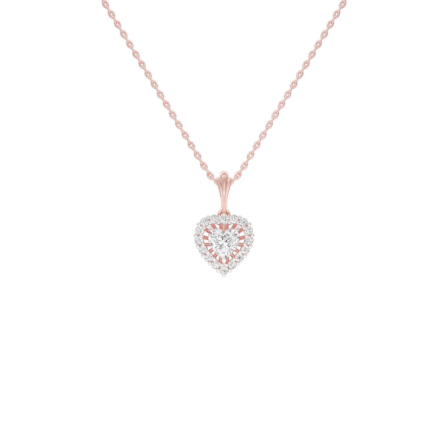 Valentine's Gala Diamond Pendant 18 KT / Rose Gold