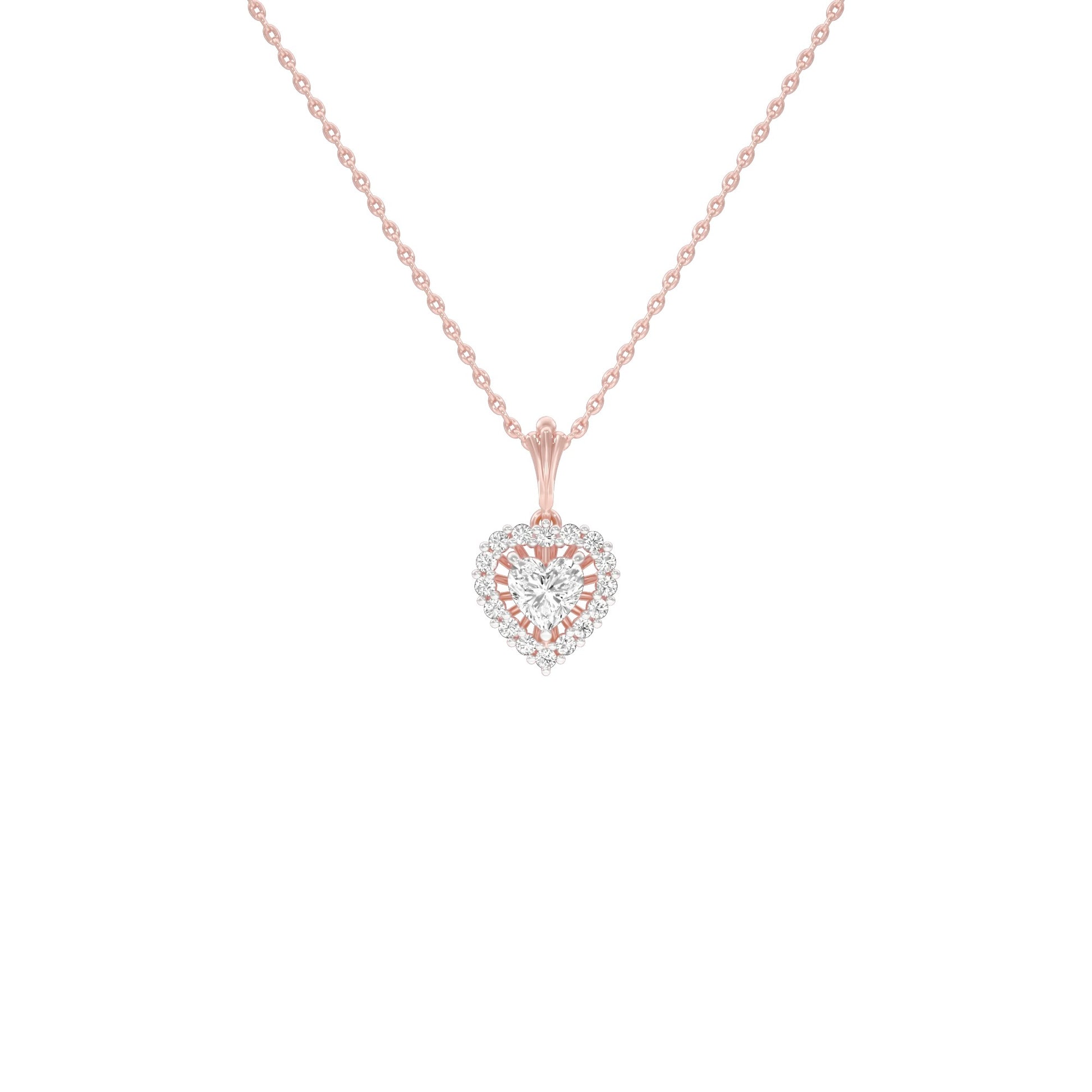 Valentine's Gala Diamond Pendant 18 KT / Rose Gold