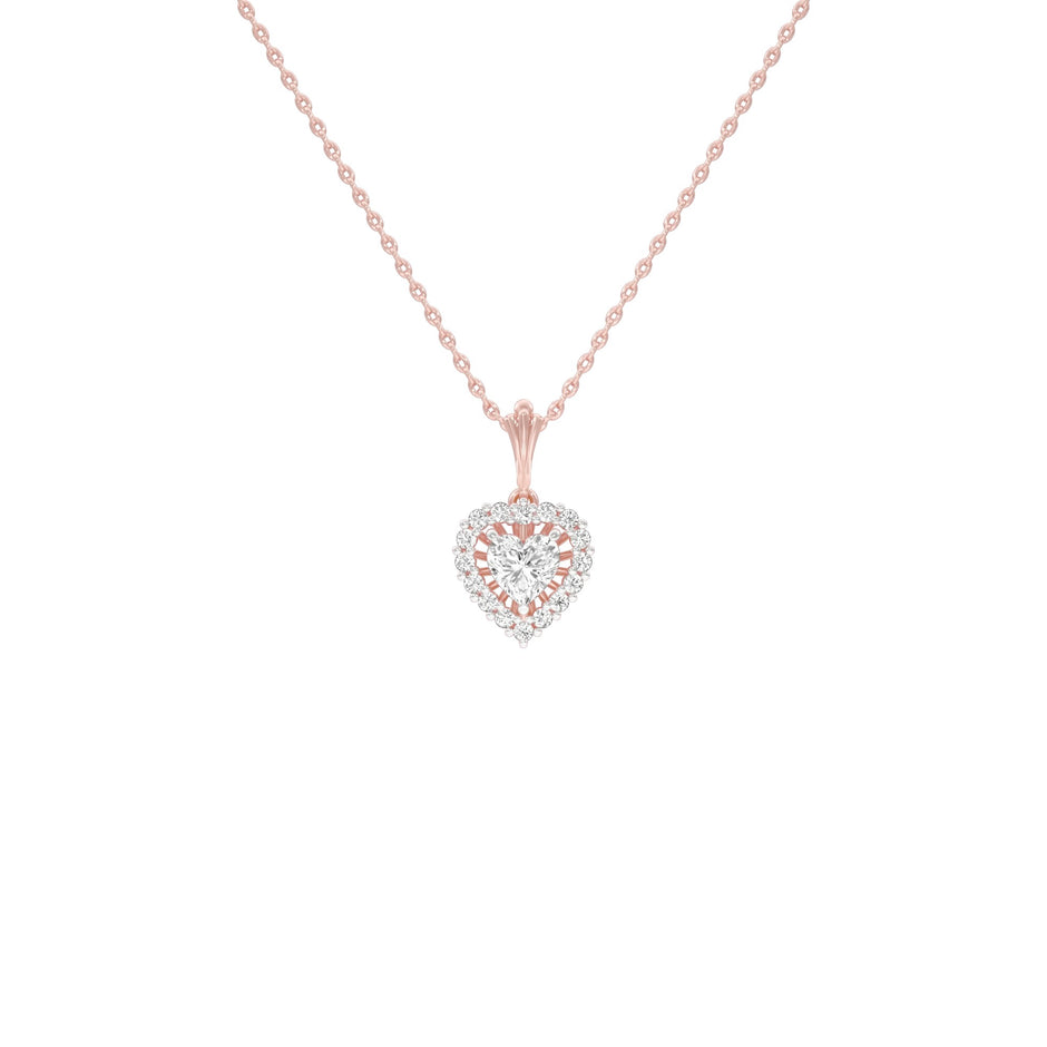 Valentine's Gala Diamond Pendant 18 KT / Rose Gold