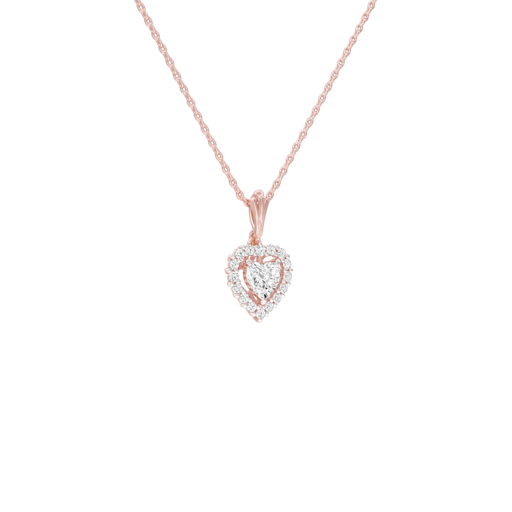 Valentine's Gala Diamond Pendant 18 KT / Rose Gold