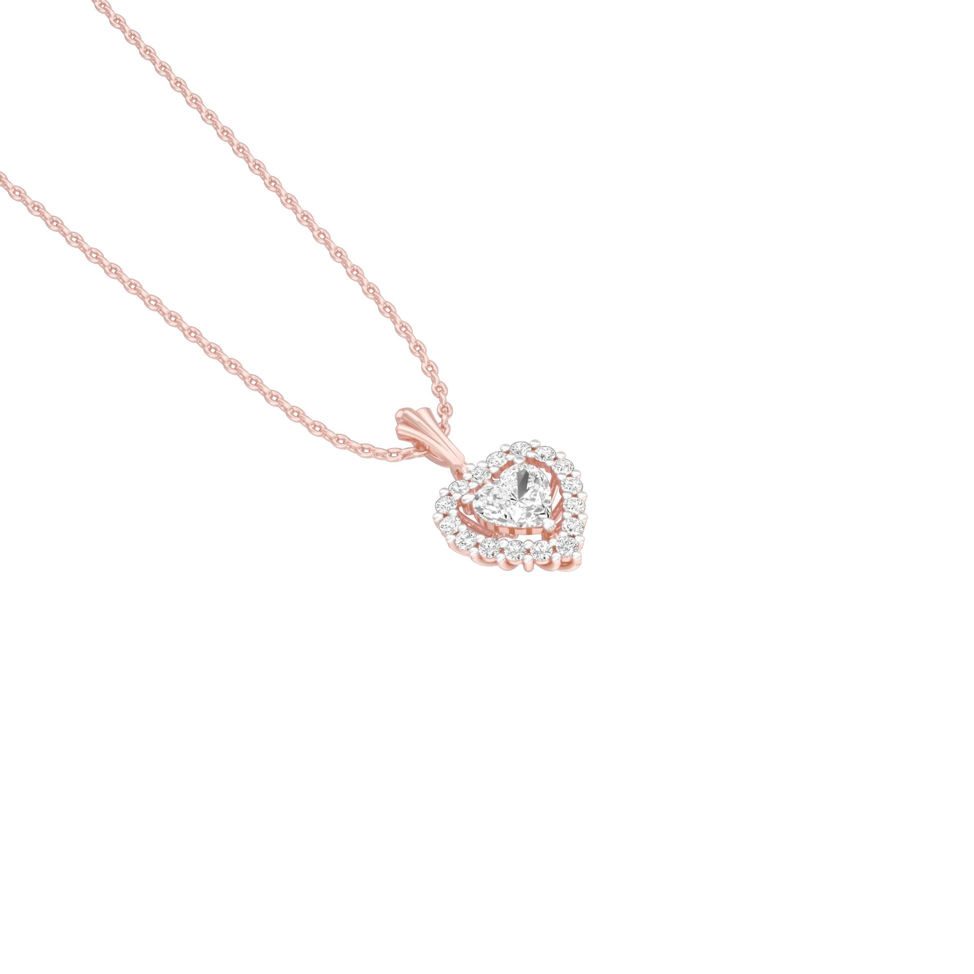 Valentine's Gala Diamond Pendant 18 KT / Rose Gold