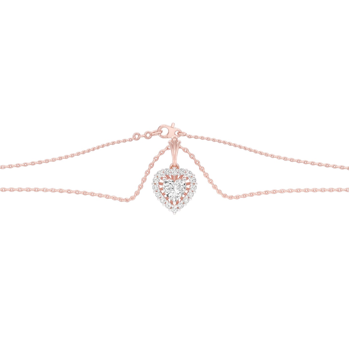 Valentine's Gala Diamond Pendant 18 KT / Rose Gold