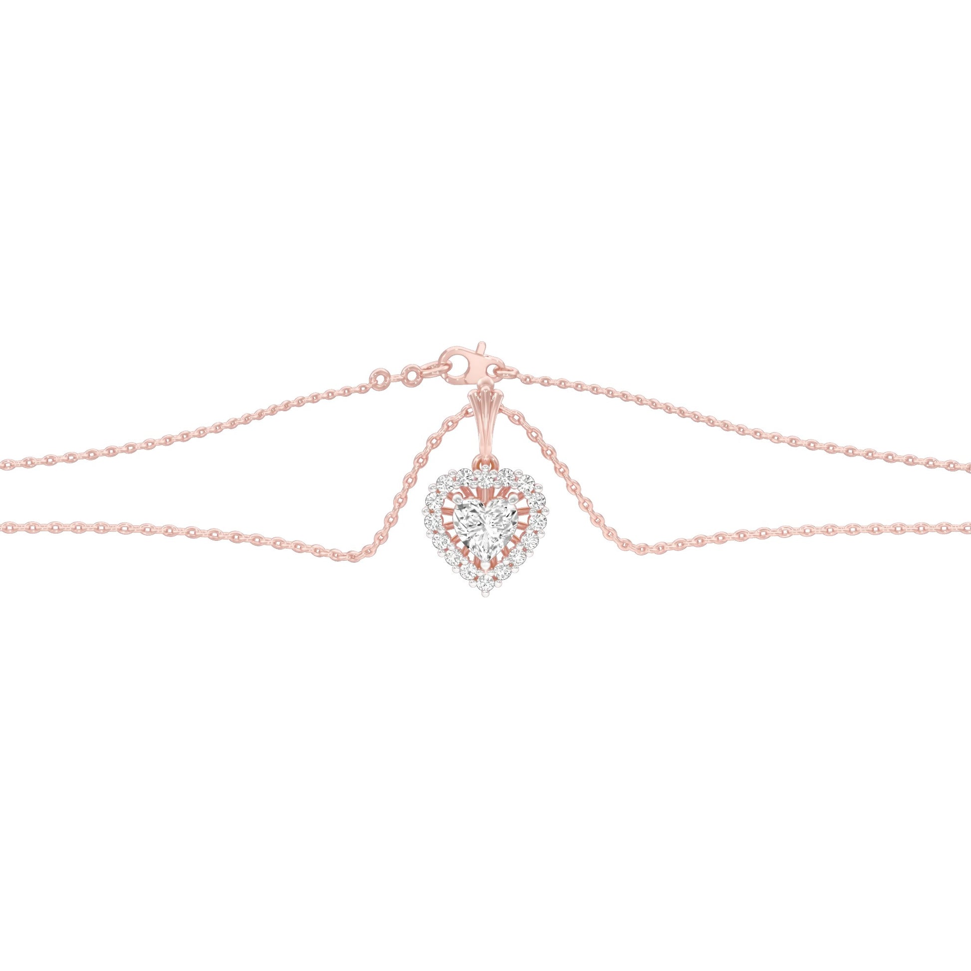 Valentine's Gala Diamond Pendant 18 KT / Rose Gold