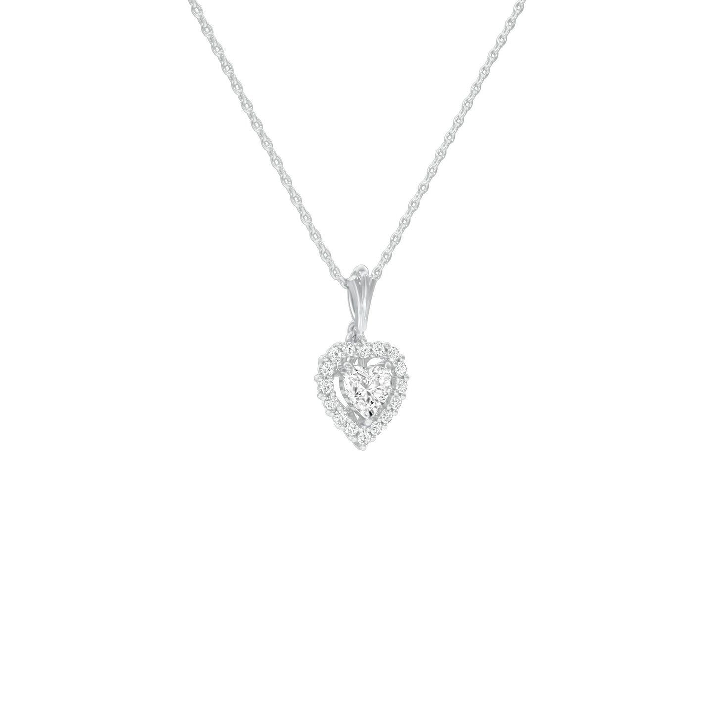Valentine's Gala Diamond Pendant 18 KT / White Gold